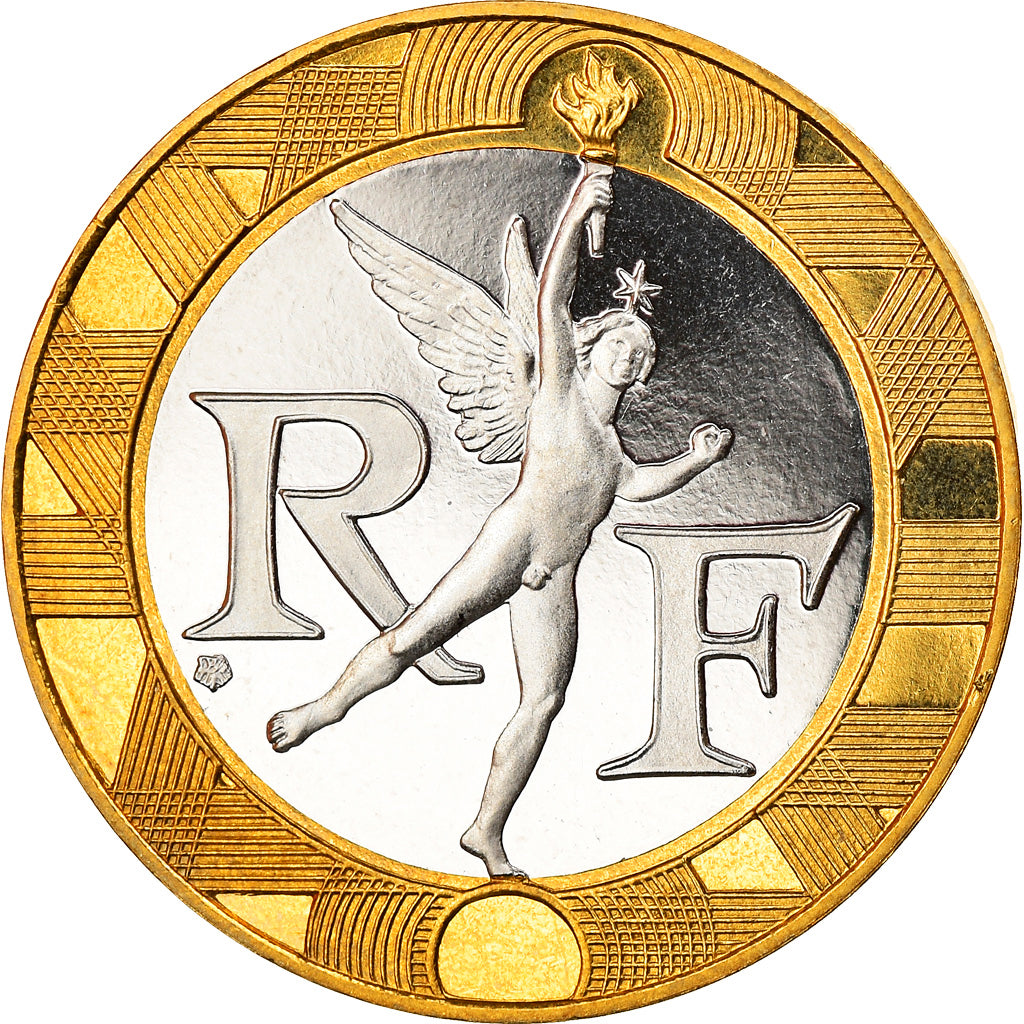 Münze, Frankreich, Génie, 10 Francs, 2000, Paris, Proof, STGL, Bi-Metallic