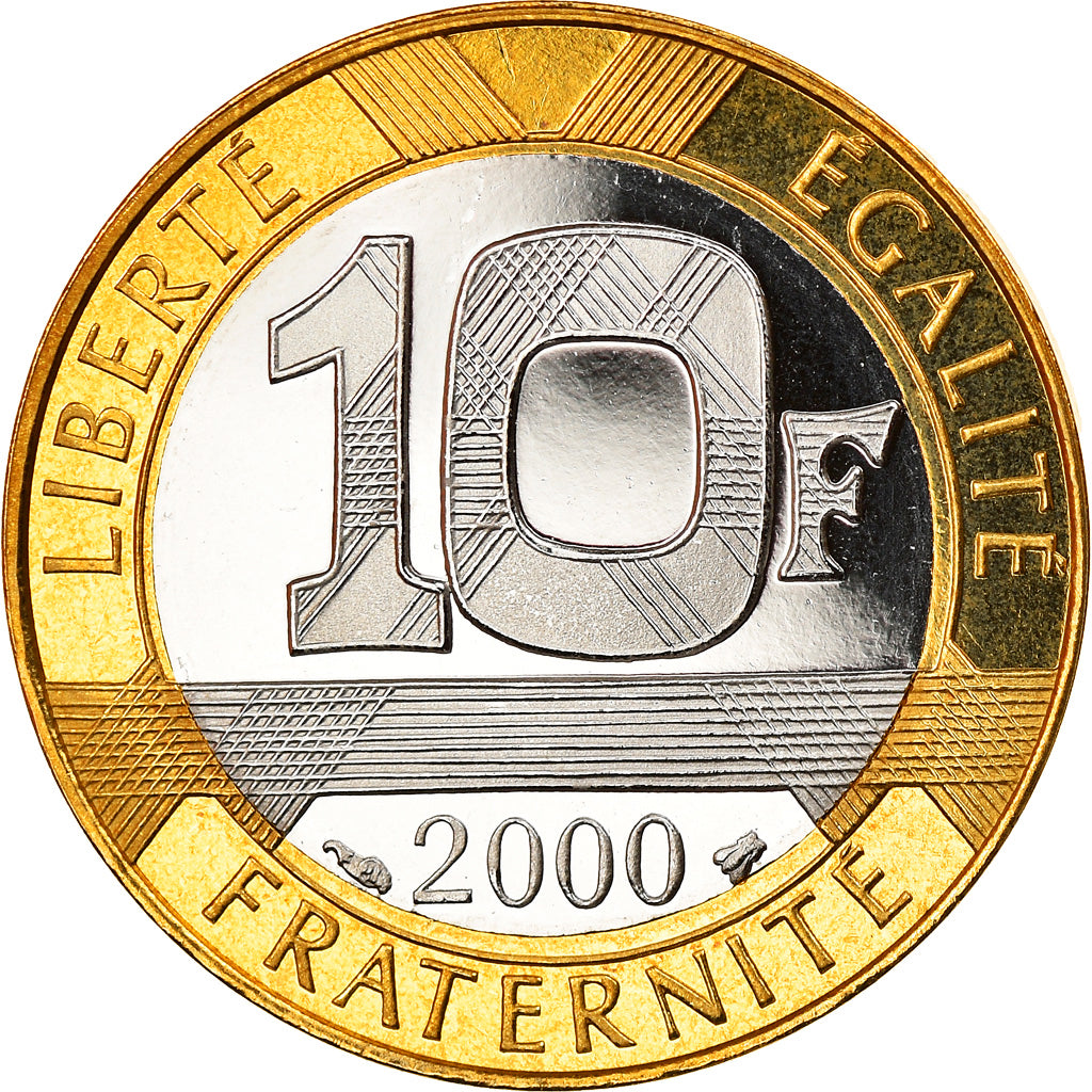 Münze, Frankreich, Génie, 10 Francs, 2000, Paris, Proof, STGL, Bi-Metallic