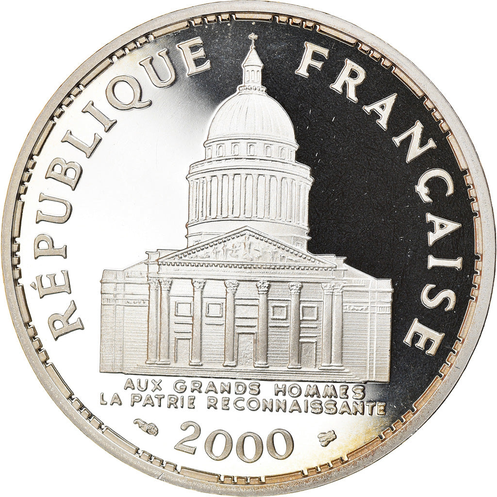 Coin, France, Panthéon, 100 Francs, 2000, Paris, Proof, MS(65-70), Silver