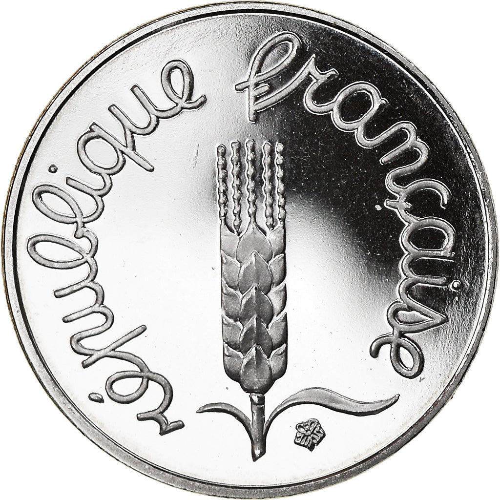 Moeda, França, Épi, Centime, 1994, Paris, Proof, MS(65-70), Aço Inoxidável