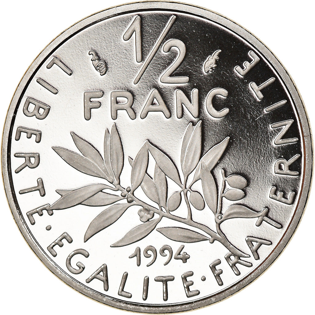 Moneta, Francia, Semeuse, 1/2 Franc, 1994, Paris, Proof, FDC, Nichel, KM:931.2