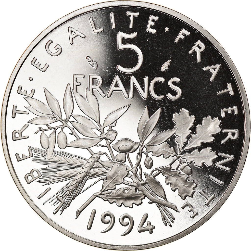Coin, France, Semeuse, 5 Francs, 1994, Paris, Proof, MS(65-70), Nickel Clad