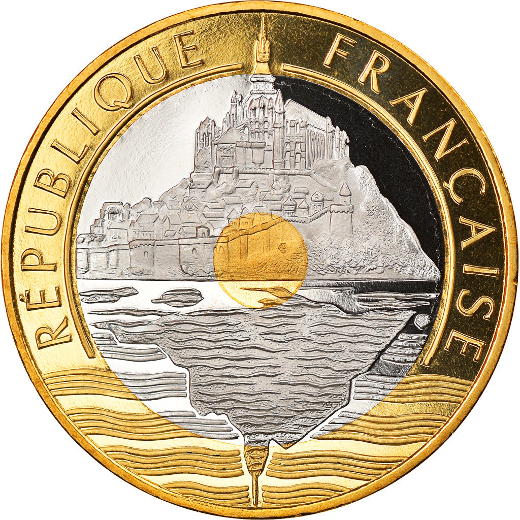 Coin, France, Mont Saint Michel, 20 Francs, 1994, Paris, Proof, MS(65-70)