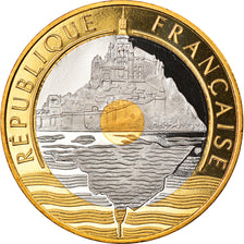 Coin, France, Mont Saint Michel, 20 Francs, 1994, Paris, Proof, MS(65-70)