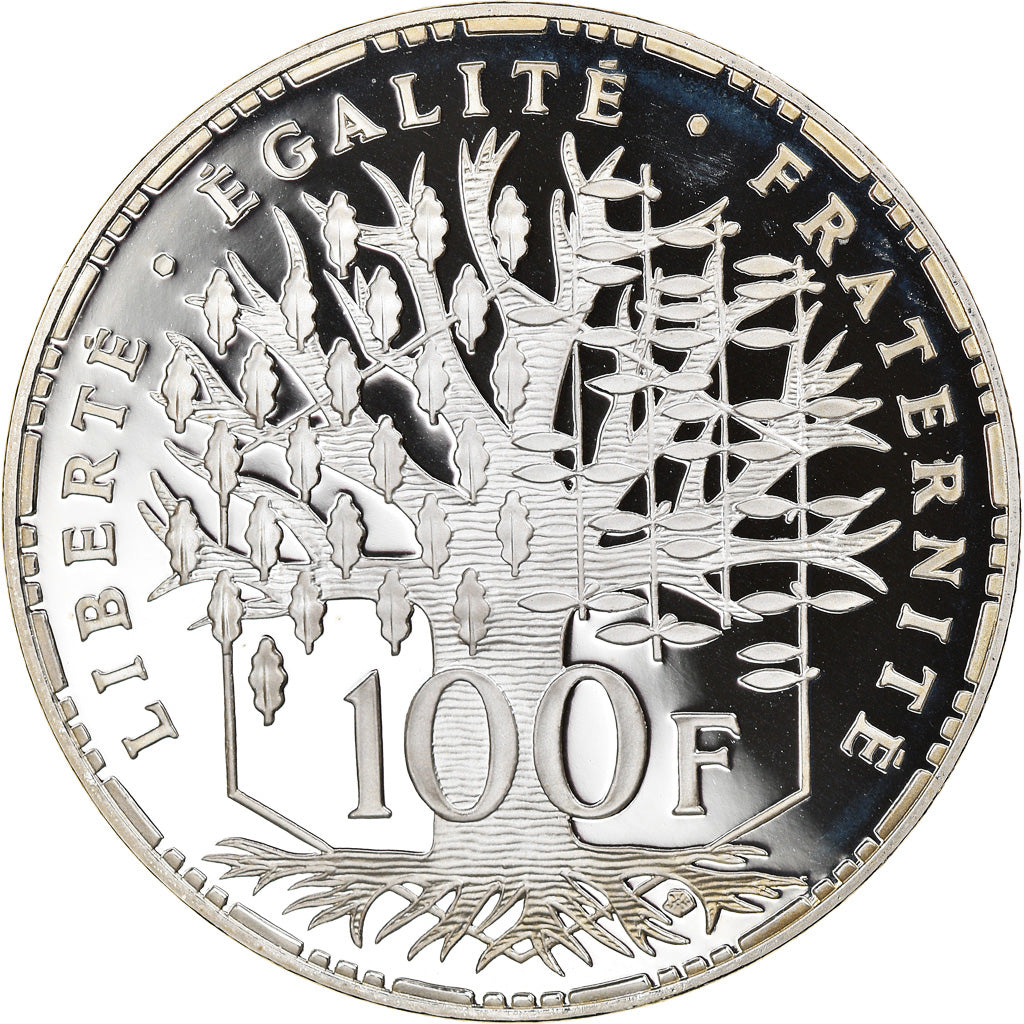 Coin, France, Panthéon, 100 Francs, 1994, Paris, Proof, MS(65-70), Silver