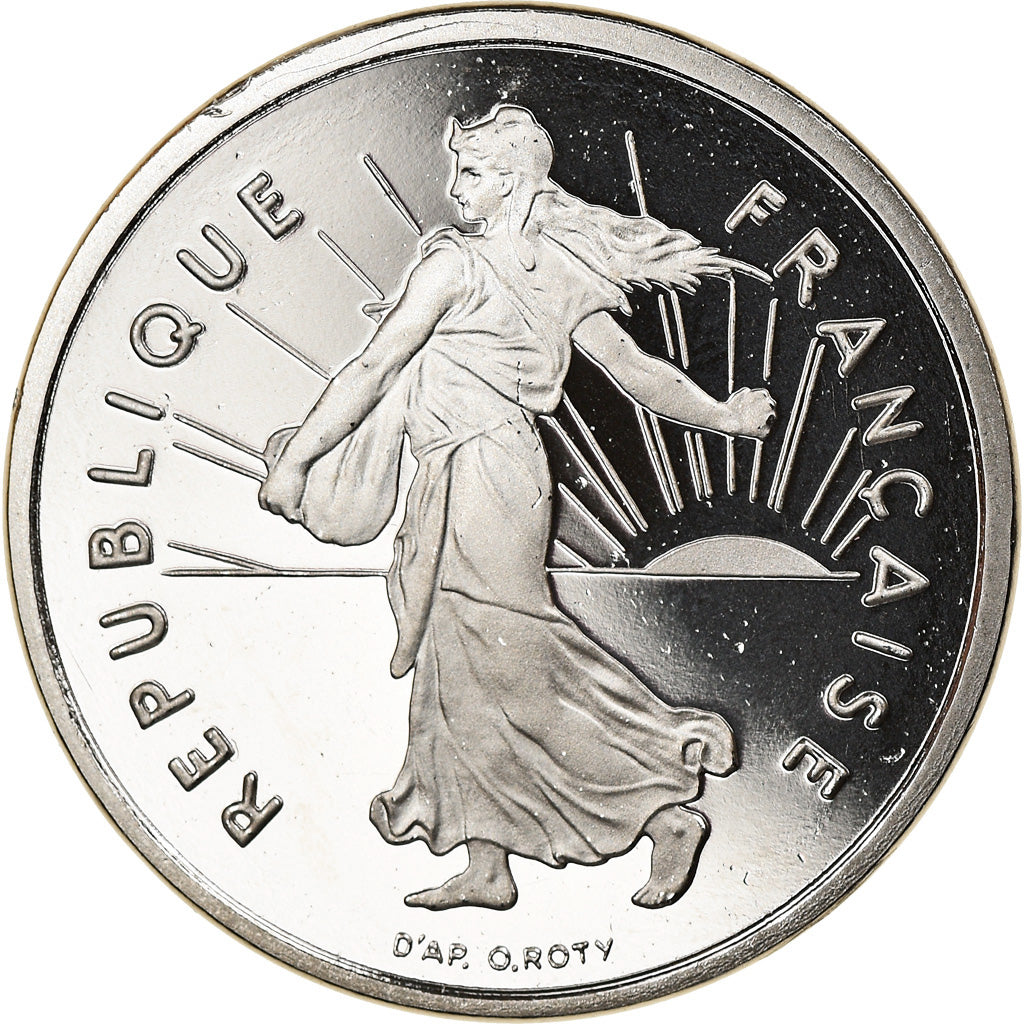 Moeda, França, Semeuse, 1/2 Franc, 1996, Paris, Proof, MS(65-70), Níquel