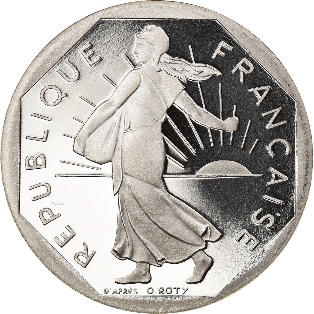 Munten, Frankrijk, Semeuse, 2 Francs, 1996, Paris, Proof, FDC, Nickel, KM:942.2