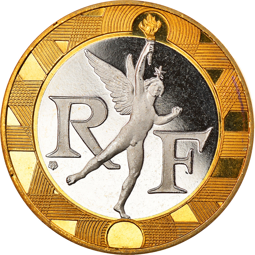 Münze, Frankreich, Génie, 10 Francs, 1996, Paris, Proof, STGL, Bi-Metallic