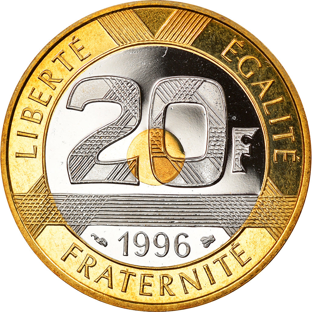 Monnaie, France, Mont Saint Michel, 20 Francs, 1996, Paris, Proof, FDC