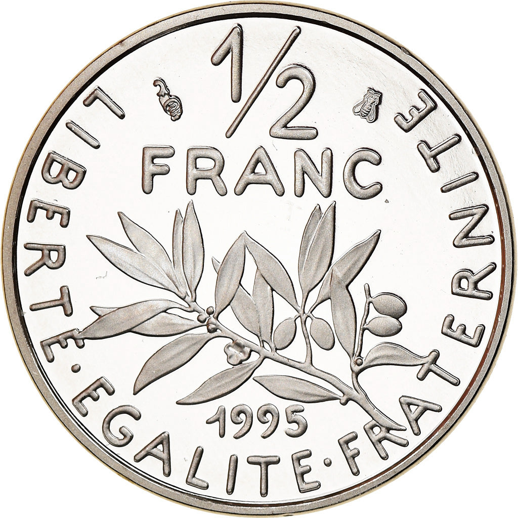 Coin, France, Semeuse, 1/2 Franc, 1995, Paris, Proof, MS(65-70), Nickel