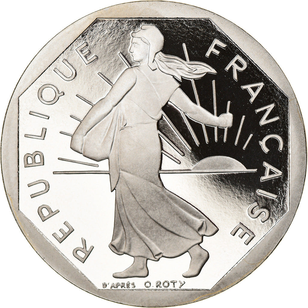 Munten, Frankrijk, Semeuse, 2 Francs, 1995, Paris, Proof, FDC, Nickel, KM:942.1