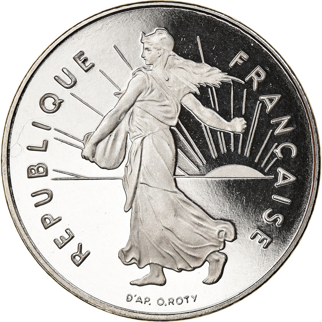 Moeda, França, Franc, 2001, Paris, Proof, MS(65-70), Níquel, Gadoury:474b