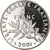 Moneta, Francia, Franc, 2001, Paris, Proof, FDC, Nichel, Gadoury:474b