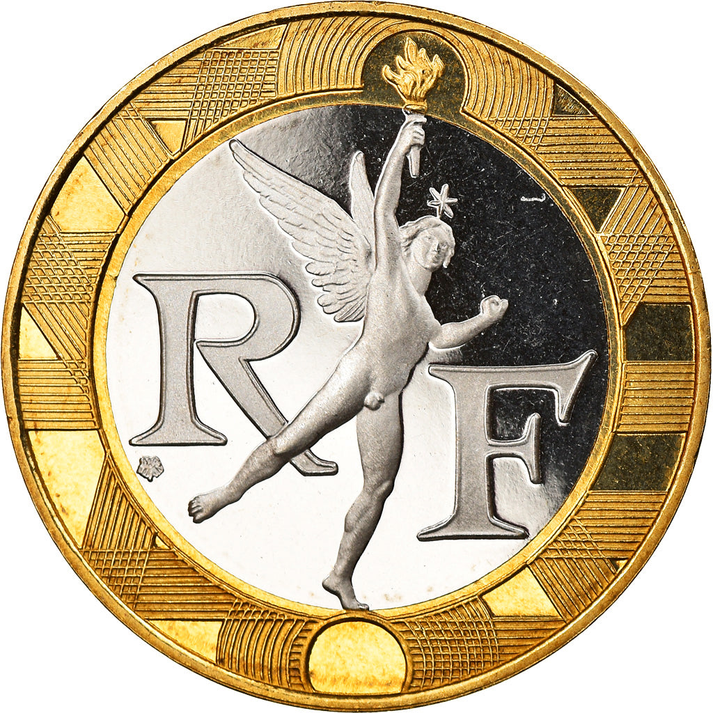 Monnaie, France, Génie, 10 Francs, 2001, Paris, Proof, FDC, Bi-Metallic