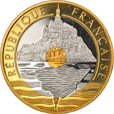 Coin, France, Mont Saint Michel, 20 Francs, 2001, Paris, Proof, MS(65-70)