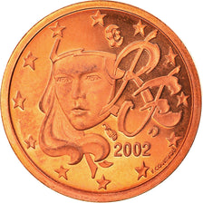 France, Euro Cent, 2002, Paris, Proof, FDC, Copper Plated Steel, Gadoury:1