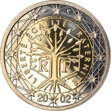 France, 2 Euro, 2002, Paris, Proof, MS(65-70), Bi-Metallic, Gadoury:8., KM:1289