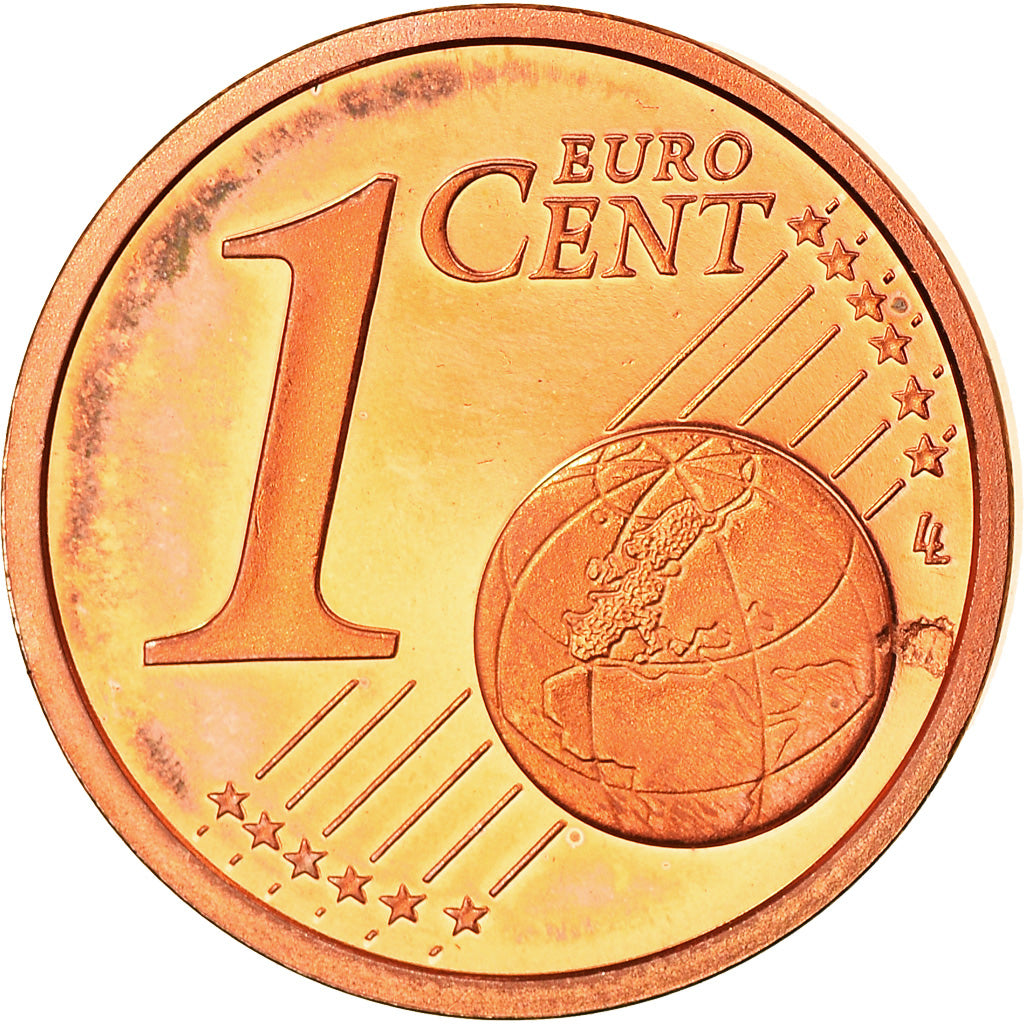 Frankrijk, Euro Cent, 2001, Paris, Proof, FDC, Copper Plated Steel, Gadoury:1