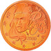 Frankrijk, 2 Euro Cent, 2000, Paris, Proof, FDC, Copper Plated Steel, Gadoury:2