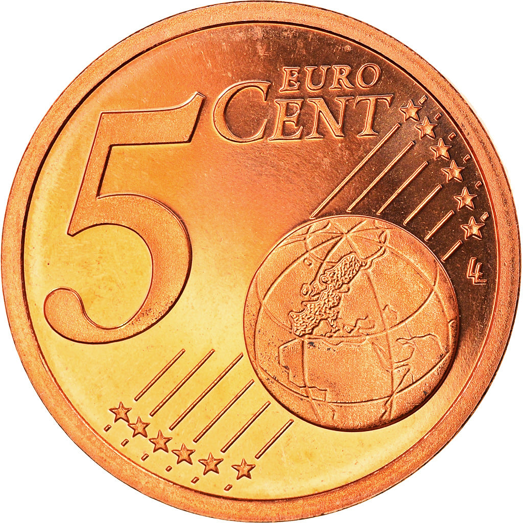 Frankrijk, 5 Euro Cent, 2000, Paris, Proof, FDC, Copper Plated Steel, Gadoury:3