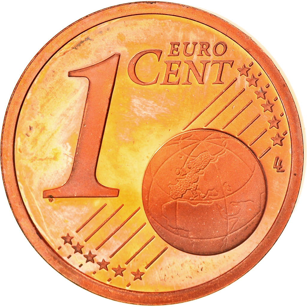 France, Euro Cent, 1999, Paris, Proof, MS(65-70), Copper Plated Steel