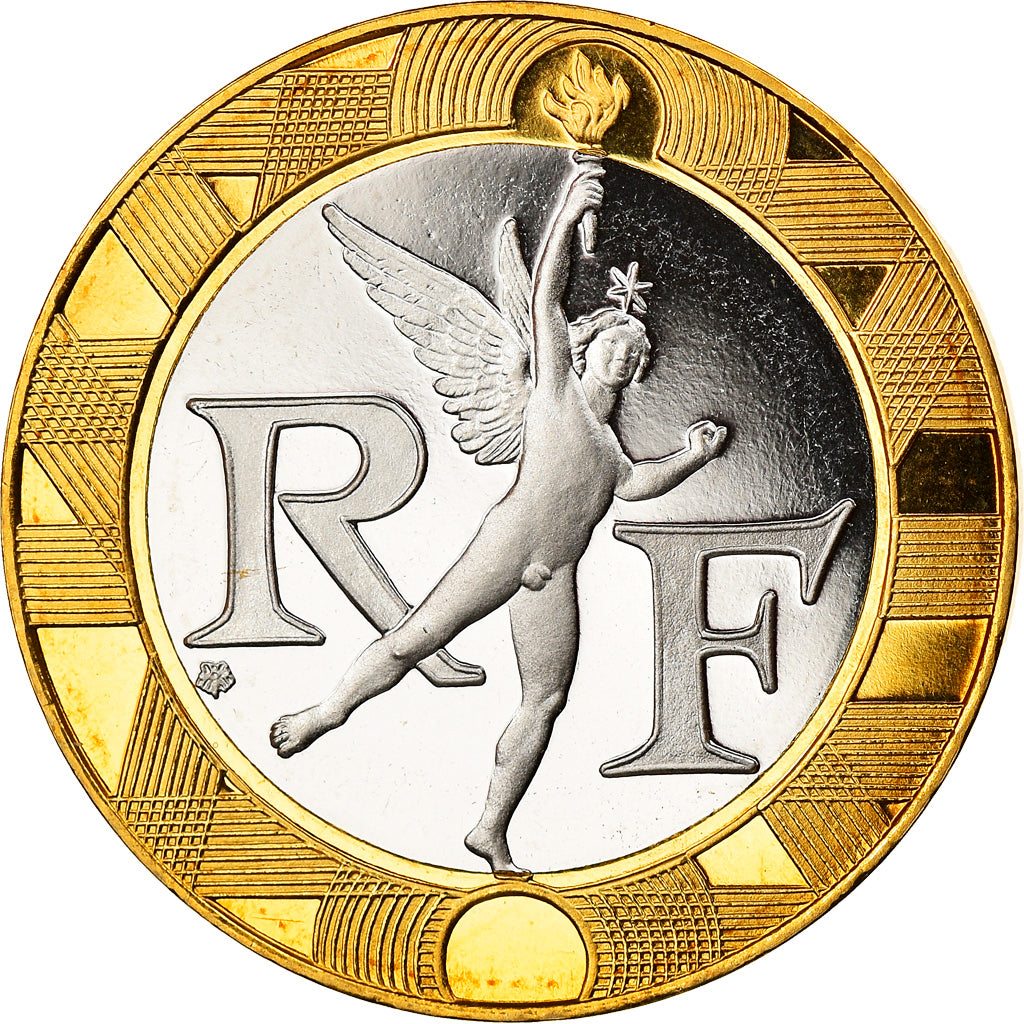 Münze, Frankreich, Génie, 10 Francs, 1991, Paris, Proof, STGL, Bi-Metallic