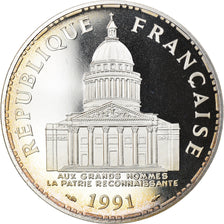 Coin, France, Panthéon, 100 Francs, 1991, Paris, Proof, MS(65-70), Silver