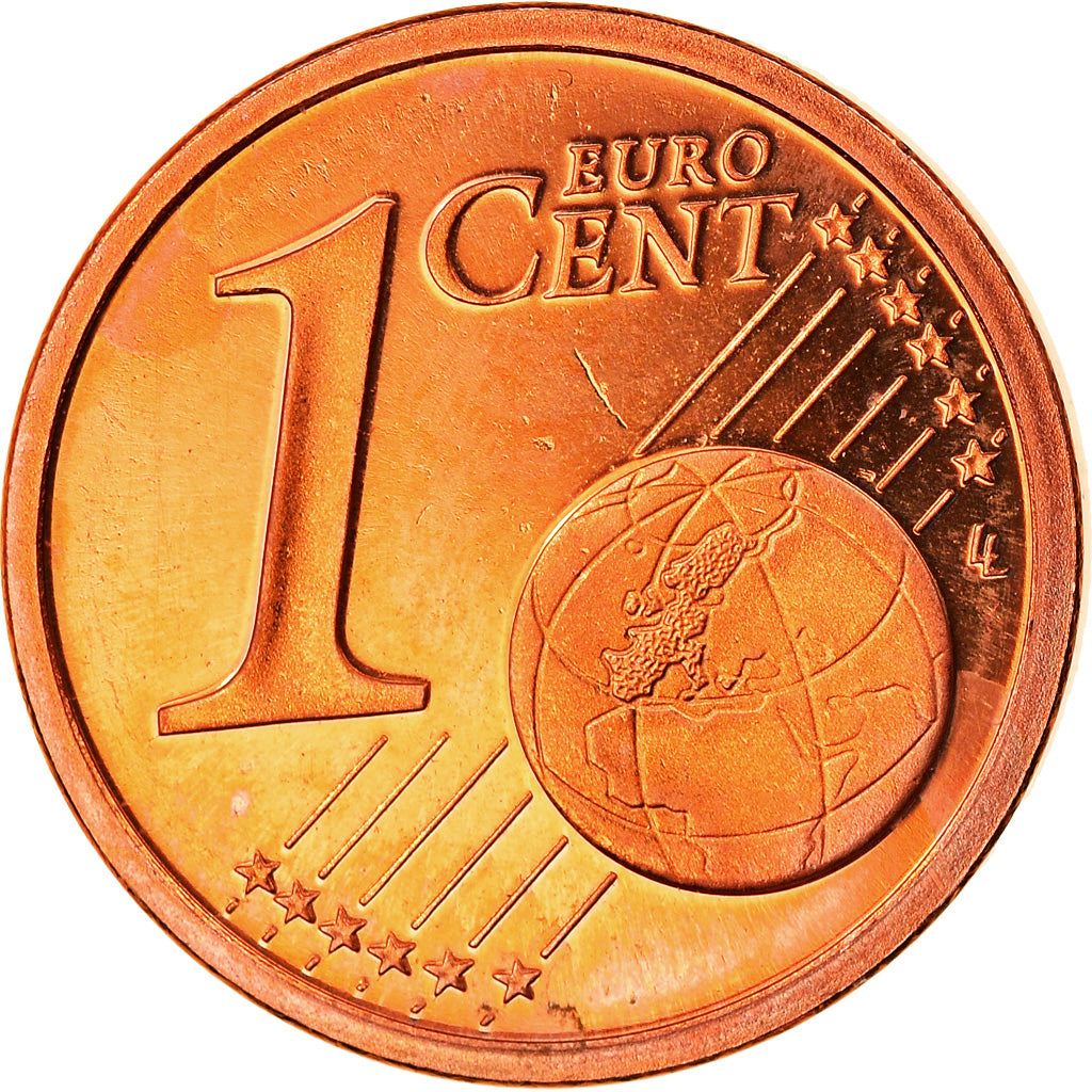 France, Euro Cent, 2002, Paris, Proof, MS(65-70), Copper Plated Steel