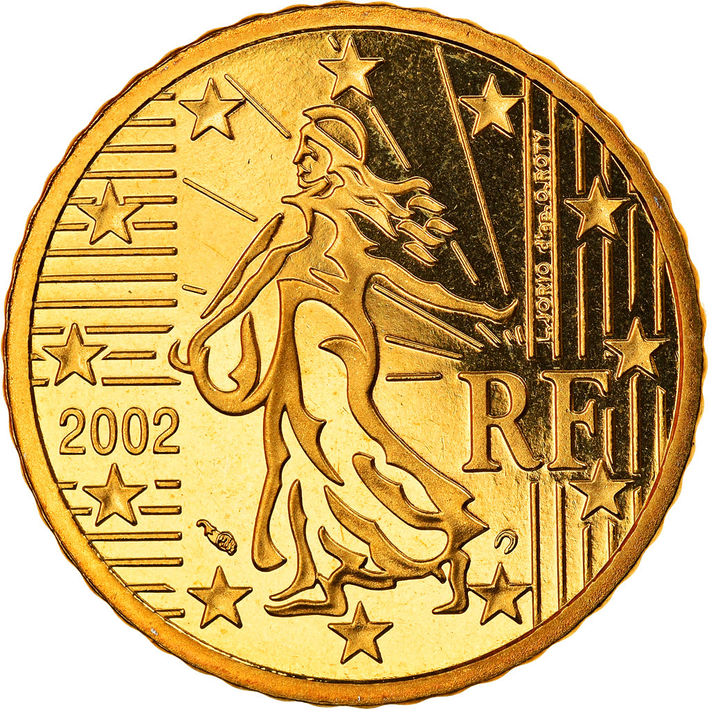 Frankrijk, 50 Euro Cent, 2002, Paris, Proof, FDC, Tin, Gadoury:6., KM:1287