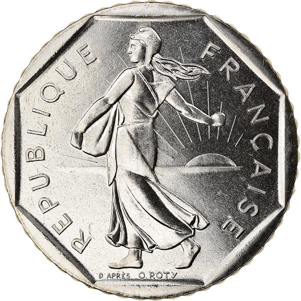 Coin, France, Semeuse, 2 Francs, 1989, Paris, MS(65-70), Nickel, KM:942.1