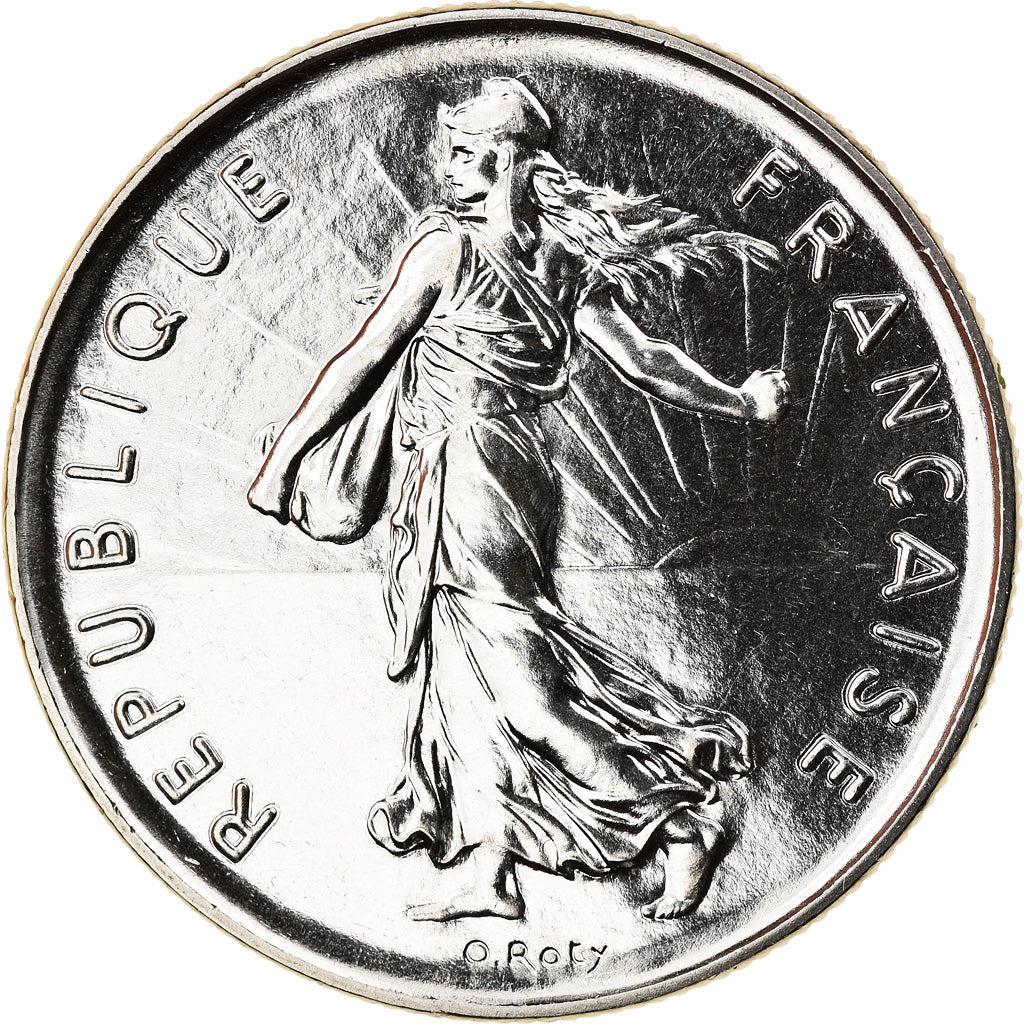 Moneta, Francia, Semeuse, 5 Francs, 1989, Paris, FDC, Nichel placcato