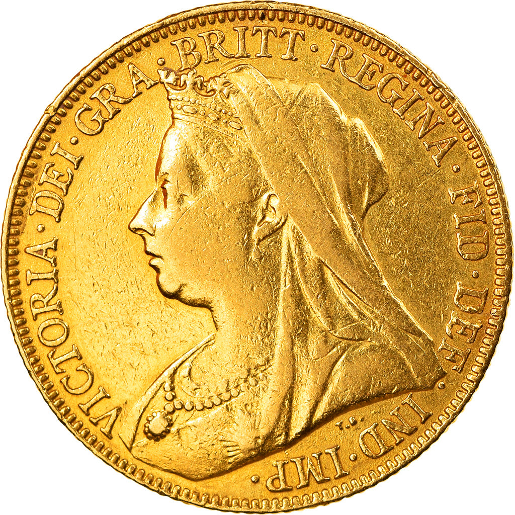 Monnaie, Grande-Bretagne, Victoria, Sovereign, 1898, TTB, Or, KM:785