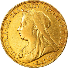 Monnaie, Grande-Bretagne, Victoria, Sovereign, 1898, TTB, Or, KM:785