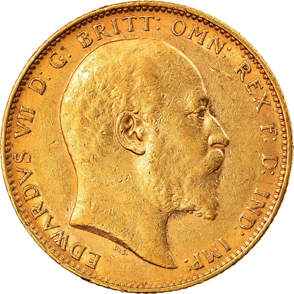 Monnaie, Australie, Edward VII, Sovereign, 1902, Melbourne, TTB+, Or, KM:15