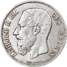 Coin, Belgium, Leopold II, 5 Francs, 5 Frank, 1868, VF(30-35), Silver, KM:24