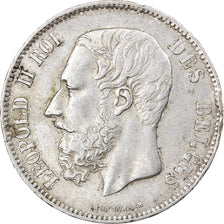 Coin, Belgium, Leopold II, 5 Francs, 5 Frank, 1870, VF(30-35), Silver, KM:24