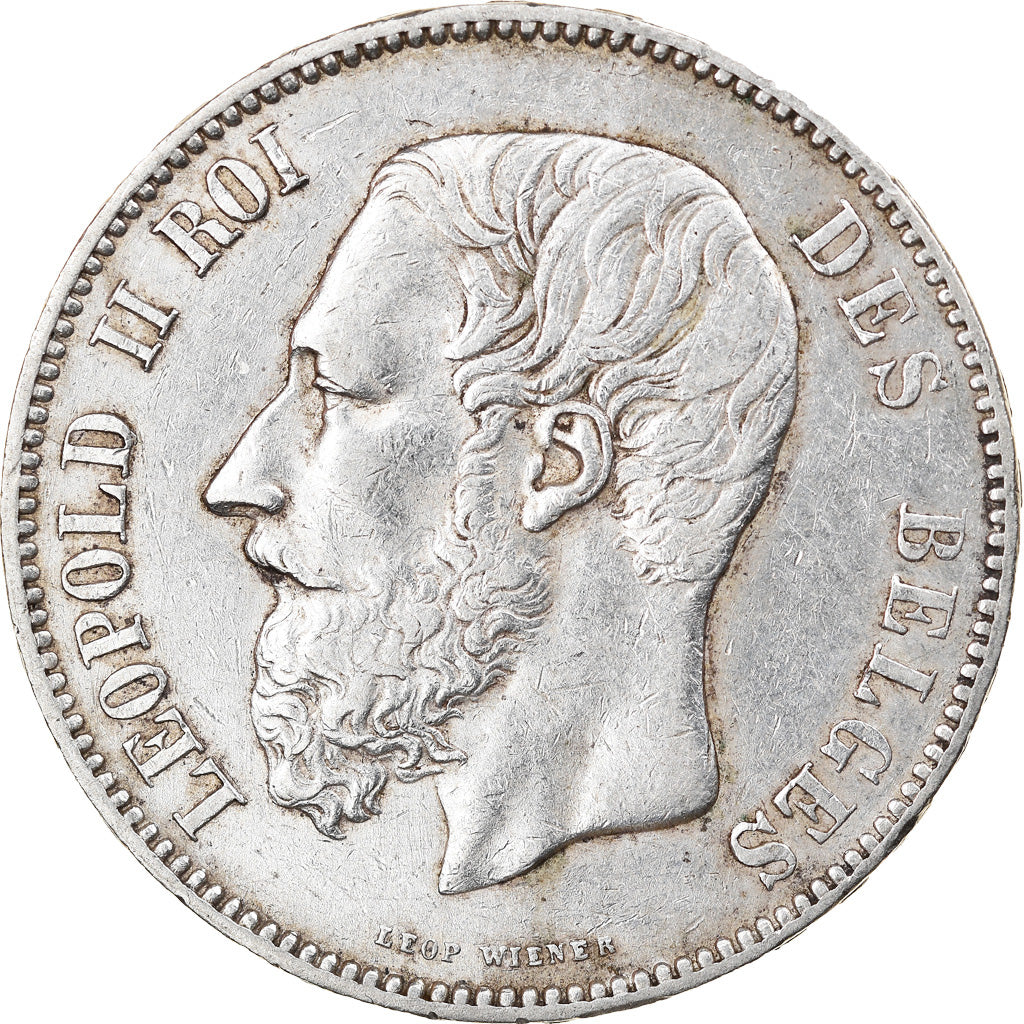 Monnaie, Belgique, Leopold II, 5 Francs, 5 Frank, 1870, TB+, Argent, KM:24