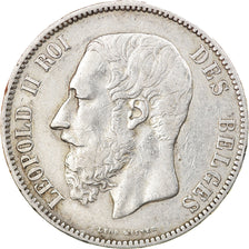 Monnaie, Belgique, Leopold II, 5 Francs, 5 Frank, 1873, TB+, Argent, KM:24