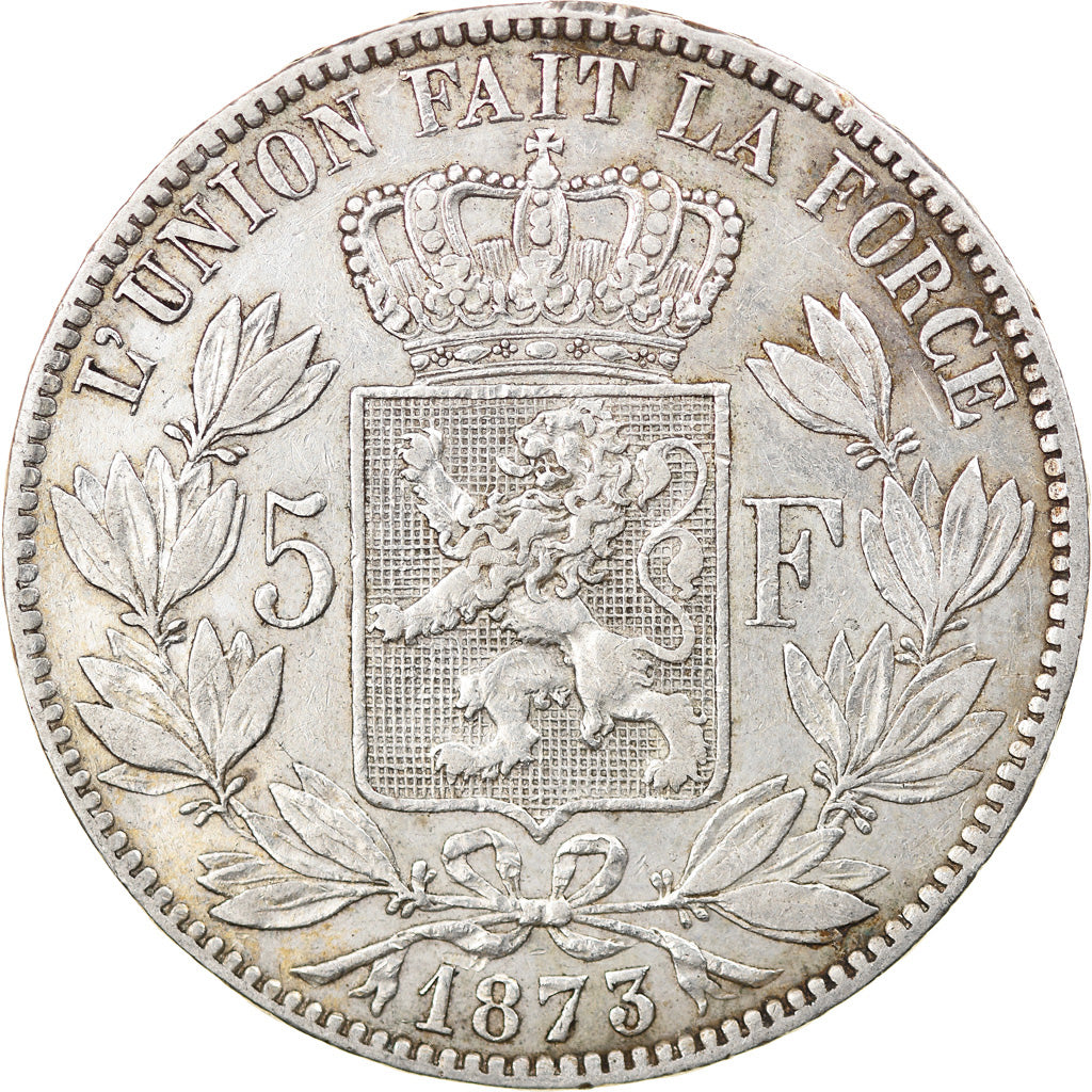 Monnaie, Belgique, Leopold II, 5 Francs, 5 Frank, 1873, TB+, Argent, KM:24