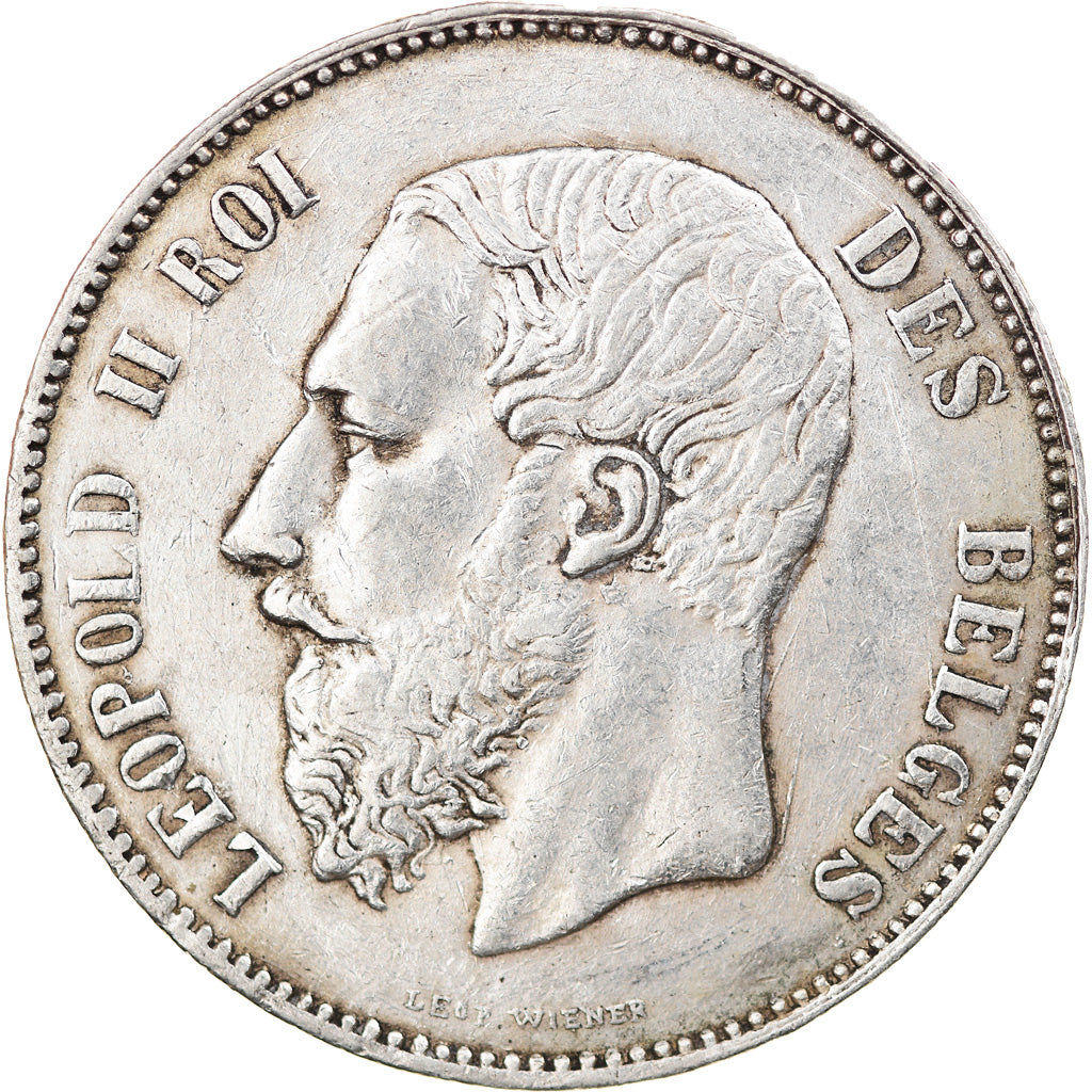 Monnaie, Belgique, Leopold II, 5 Francs, 5 Frank, 1873, TTB, Argent, KM:24