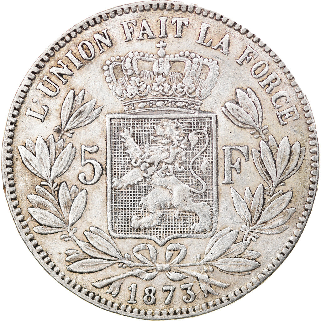Monnaie, Belgique, Leopold II, 5 Francs, 5 Frank, 1873, TTB, Argent, KM:24