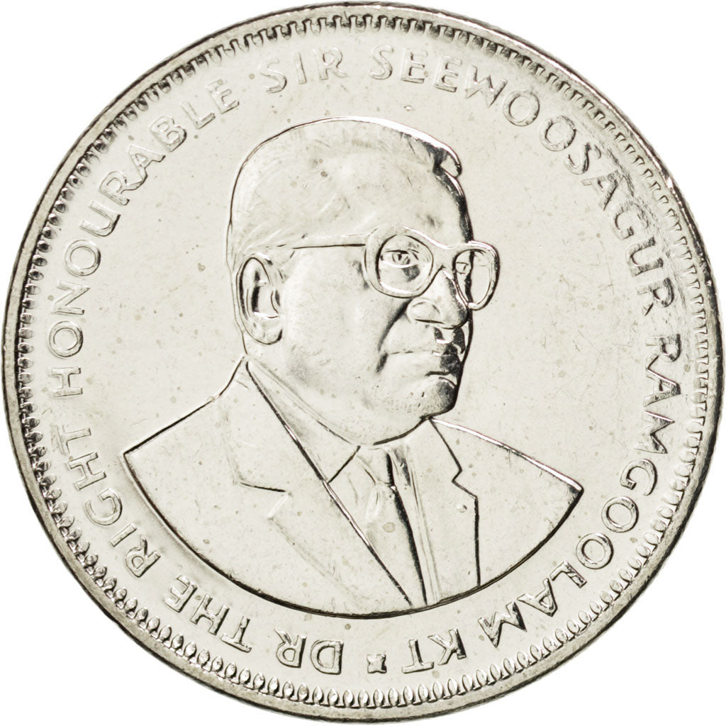 MAURITIUS, Rupee, 2009, KM #55, MS(63), Copper-Nickel, 26.6, 7.44