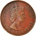 Monnaie, Etats des caraibes orientales, Elizabeth II, 2 Cents, 1964, TTB