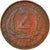Coin, East Caribbean States, Elizabeth II, 2 Cents, 1964, EF(40-45), Bronze
