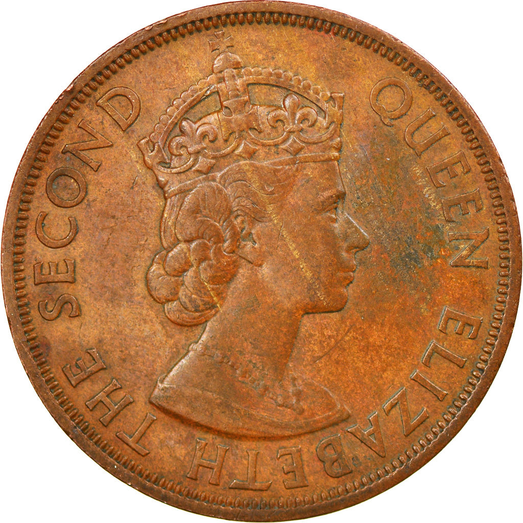 Moneta, Państwa Wschodnich Karaibów, Elizabeth II, 2 Cents, 1965, AU(50-53)