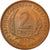 Coin, East Caribbean States, Elizabeth II, 2 Cents, 1965, AU(50-53), Bronze