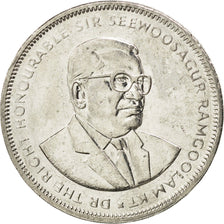 MAURITIUS, 5 Rupees, 2010, KM #56, MS(63), Copper-Nickel, 31, 12.47