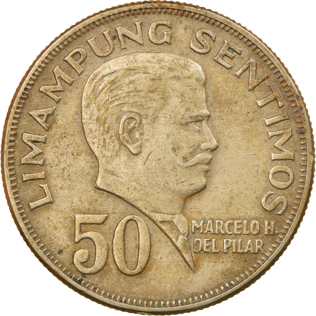 Coin, Philippines, 50 Sentimos, 1971, EF(40-45), Copper-Nickel-Zinc, KM:200