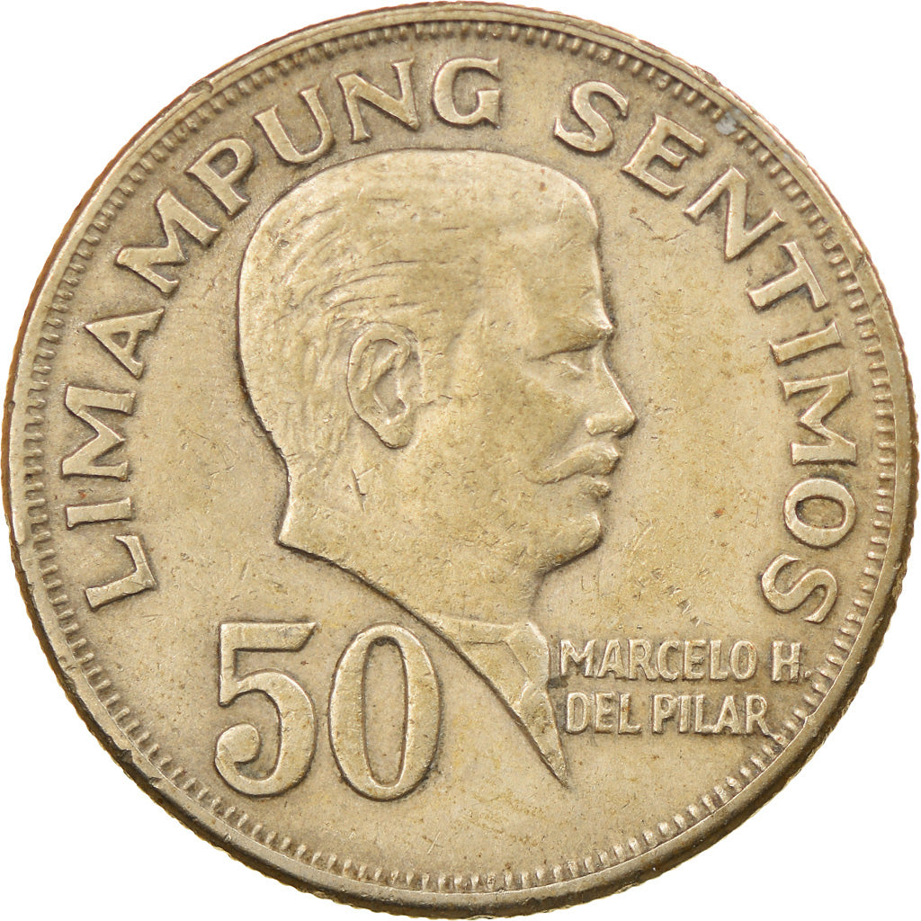 Coin, Philippines, 50 Sentimos, 1971, EF(40-45), Copper-Nickel-Zinc, KM:200