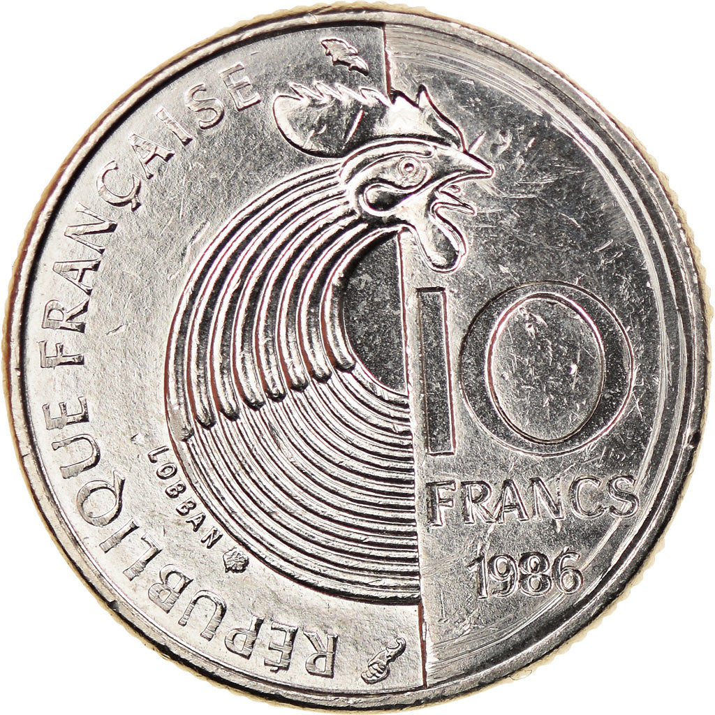 Moneta, Francia, Schumann, 10 Francs, 1986, SPL-, Nichel, KM:958, Gadoury:825